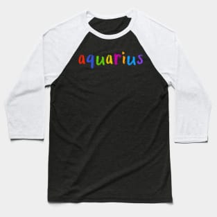 aquarius Baseball T-Shirt